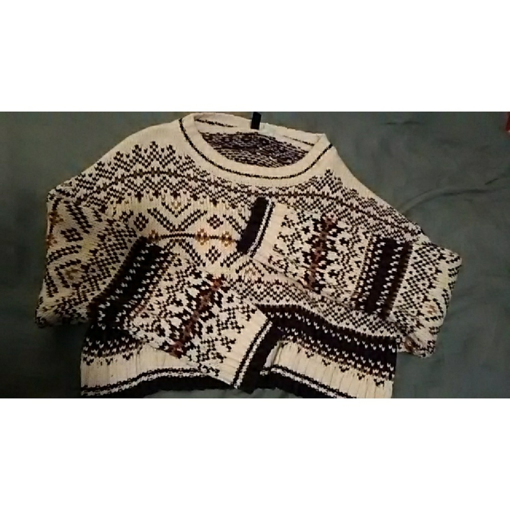 Knit crop sweater